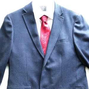 Calvin Klein Blazer - Navy Blue - 100% Wool